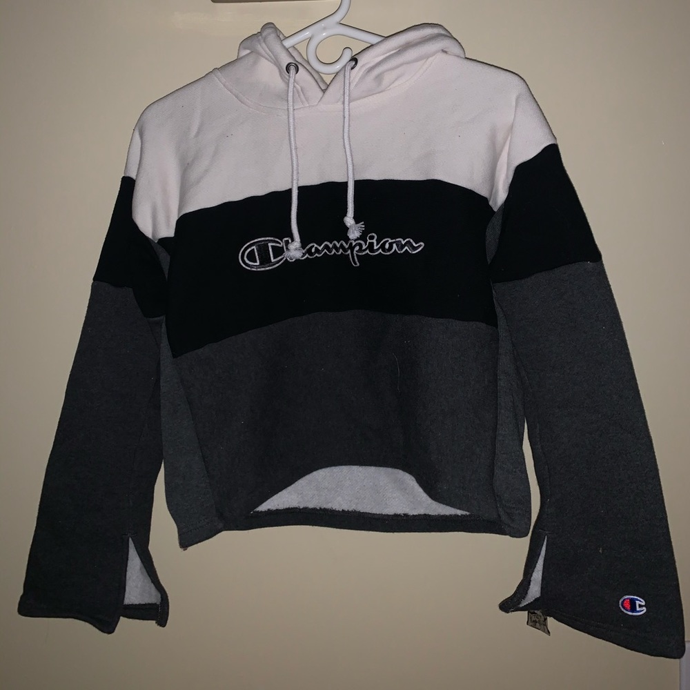 Champion Colorblocked Bell-Sleeve Hoodie